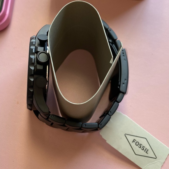 Fossil Men’s Watch - Nate Chronograph Black Stainless Steel Watch - Picture 8 of 13